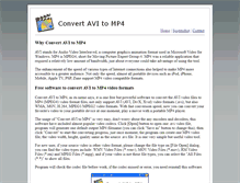Tablet Screenshot of convertavitomp4.com